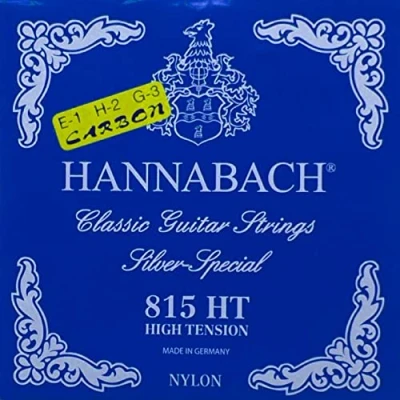 Abbildung von Hannabach Klassikgitarre Saiten Serie 815 High Tension Silver Special Satz Carbon 815HTC