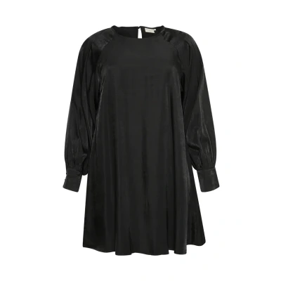 Abbildung von Kaffe Curve Hayli Freizeitkleid, Damen, Größe: 52, Black deep