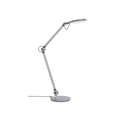 Abbildung von Lindby LED Tischleuchte Nyxaris, grau, Metall, CCT, 50 cm