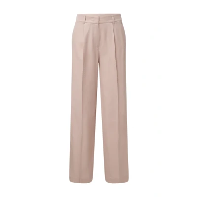 Abbildung von comma MIT WIDE LEG Stoffhose, Damen, Größe: 38x32, Helles beige