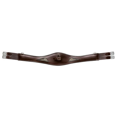 Abbildung von Equiline Sattelgurt Anatomisches Leder Braun 125cm