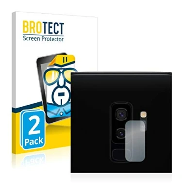 Abbildung von BROTECT (2 Stück Schutzfolie für Samsung Galaxy S9 Plus (NUR Kameraschutz) Displayschutz Folie Ultra Klar