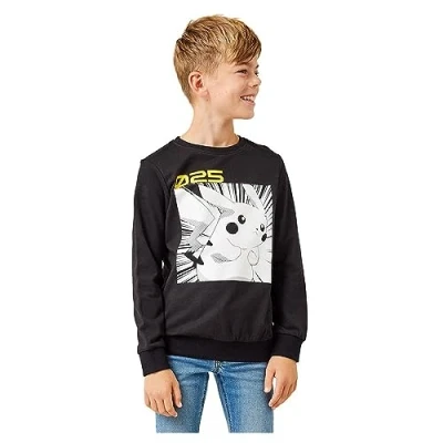 Abbildung von NAME IT Boy&#039;s NKMNIS Pokemon Sweat BRU W Hood NOOS BFU Kapuzenpullover, Black, 158/164