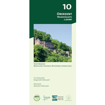 Abbildung von Blatt 10, Oberzent: Wanderkarte 1:20.000. Stadt Oberzent (Beerfelden, Hesseneck, Rothenberg und Sensbachtal) (Odenwald Freizeitkarten Maßstab ... Naturpark Neckartal Odenwald)