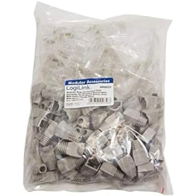 Abbildung von LogiLink Professional MP0023 RJ45 Stecker Kat.6 grau