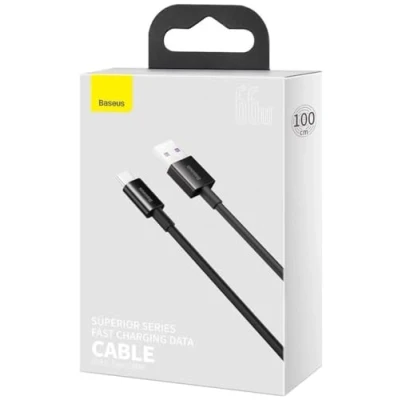 Abbildung von Baseus Superior Series USB C Daten &amp; Ladekabel 66W, 1m Schwarz