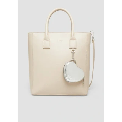 Abbildung von s.Oliver Shopper MIT Flaschenhalter UND LOGO Shopping Bag, Damen, Größe: One Size, Beige