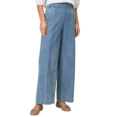 Abbildung von zero Weites Jeans Relaxed Fit, Damen, Größe: 34, Blue denim