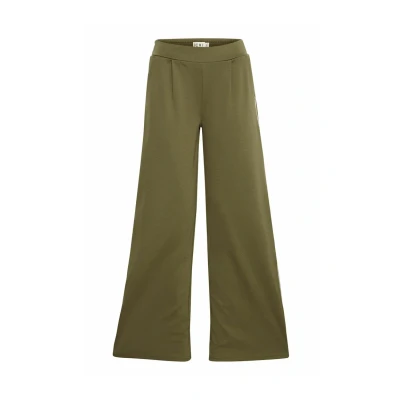 Abbildung von ICHI KATE PIP WIDE Jogginghose, Damen, Größe: Large, Kalamata