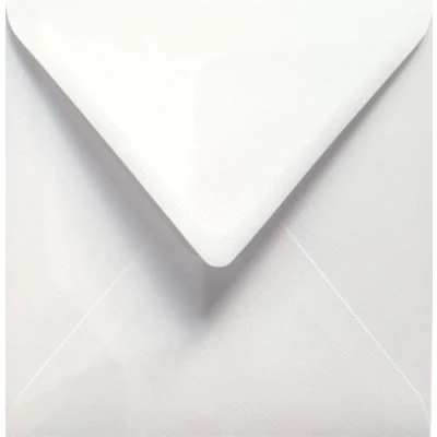 Abbildung von Netuno 100 quadratische Briefumschläge Weiss gerippt 15,3 x cm 120g Aster Laid White strukturierte Umschläge quadratisch elegant fur Einladungen Hochzeit Geburtstag Weihnachten Ostern