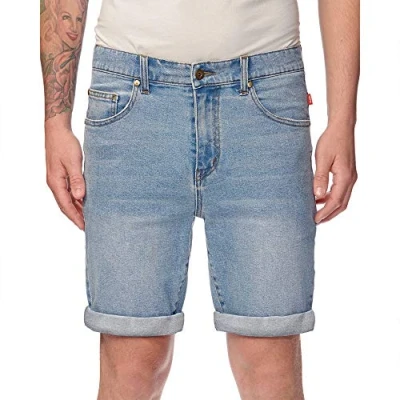 Abbildung von Globe Herren Frenzy Denim Short Kurze Hose, Pazifik Blau, 30