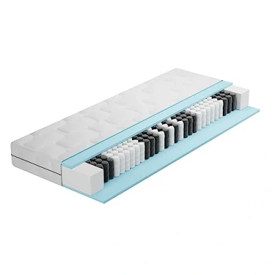 Abbildung von Taschenfederkernmatratze Ortho Medic TFK Matratze, BMM, 19 cm hoch, orthopädischer 7 Zonen KSCell® Schaum, Made in Germany