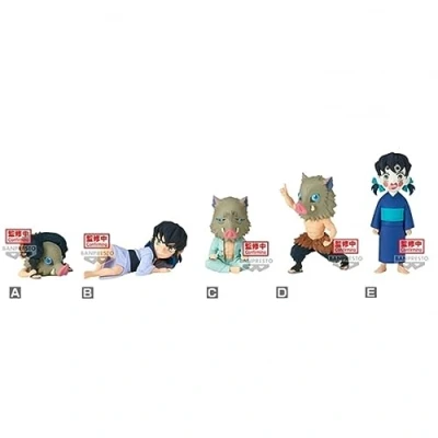 Abbildung von Pack 12 Figuras World Collectable Inosuke Hashibira Demon Slayer Kimetsu No Yaiba 7cm