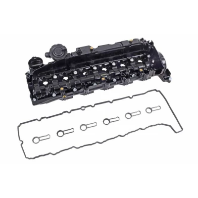 Abbildung von VAICO V20 4051 Zylinderkopfhaube Zylinderkopf mit Ventildeckeldichtung Schrauben, Entlüfterventil BMW: 5 Touring, Limousine, 3 Limousine