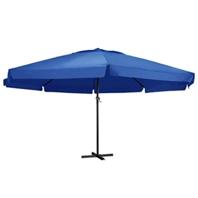 Abbildung von vidaXL Sonnenschirm mit Aluminium Mast 500 cm Azurblau