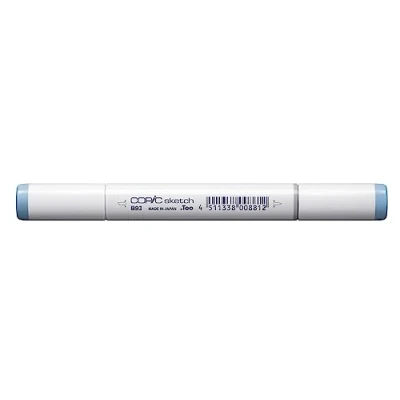 Abbildung von COPIC Sketch Marker Typ B 93, Light Crockery Blue, professioneller Pinselmarker, mit einer Super Brush Spitze und Medium Broad