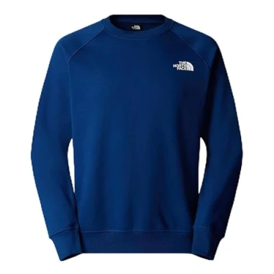 Abbildung von The North Face Raglan BOX CREW Sweatshirt, Herren, Größe: Small, Estate blue/white