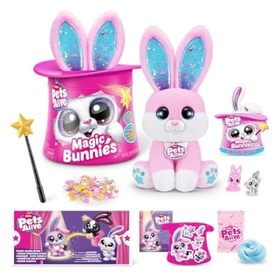 Abbildung von ZURU Zauberkasten Pets Alive Zauberhut Magic Bunnies in Pink Bunny Hase