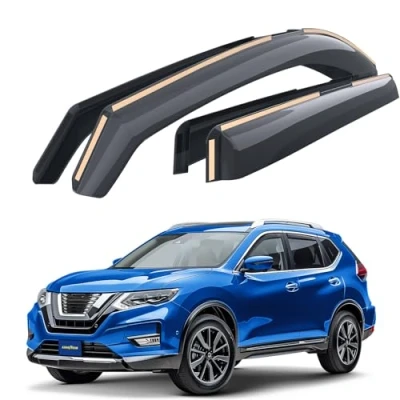 Abbildung von Goodyear Windabweiser für Nissan X Trail 2014 2021 Autofenster Regenschutz, Regenabweiser, Integrierte Deflektoren, 4 Stück
