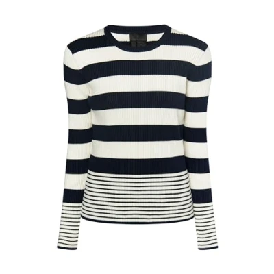 Abbildung von incus Damen Strickpullover 39728510 IN02, Marine WOLLWEISS, M/L