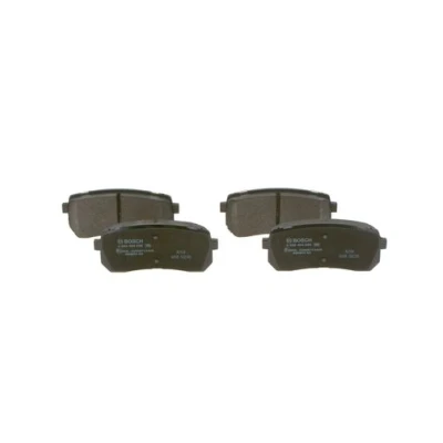 Abbildung von BOSCH 0 986 494 828 Bremsbelagsatz Low Metallic mit integriertem Verschleißwarnkontakt, akustischer Verschleißwarnung Anti Quietsch Blech