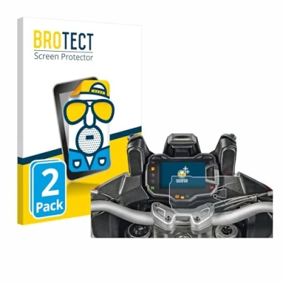 Abbildung von BROTECT Entspiegelungs Schutzfolie für Ducati Multistrada 1200 2015 Tachoanzeige (2 Stück) Matte Displayschutz Folie, Anti Reflex, Fingerprint