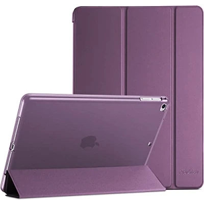 Abbildung von ProCase Soft Hülle für iPad 9.7 Zoll 6. Generation 2018/5. 2017 /iPad Air 1/2 Modell A1822 A1823 A1893 A1474 A1475, Weich TPU Schutzhülle Case Cover 6 / 5 Lila