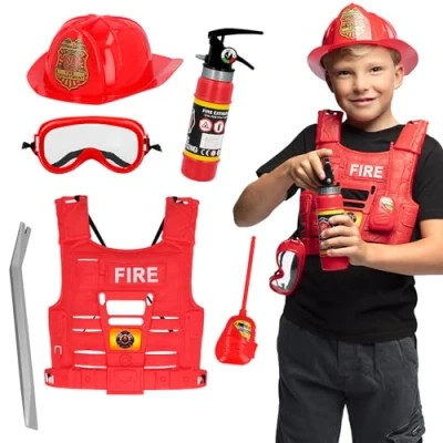 Abbildung von Boland Kostüm Feuerwehr Notfall Ausrüstung für Kinder, Alles, was der kleine Brandmeister zur Feuerbekämpfung braucht