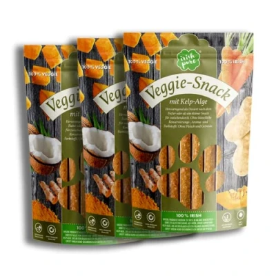 Abbildung von Irish Pure Veggie Snack Bundle Hundesnacks 3 x 150g Sticks Training Hund Getreidefrei Hunde Belohnung 100% Natürlicher Hundeleckerli Gesunder Hundesnack Kausnack Premium