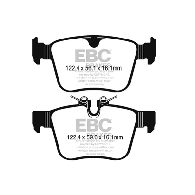Abbildung von EBC Brakes DP42246R Bremsbelagsatz Hinterachse VOLVO: XC60 II, V90 II Kombi, XC90 LAND ROVER: Range Rover Evoque, Discovery Sport