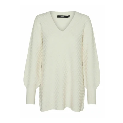Abbildung von Vero Moda VNEK Strickpullover, Damen, Größe: XS, Birch