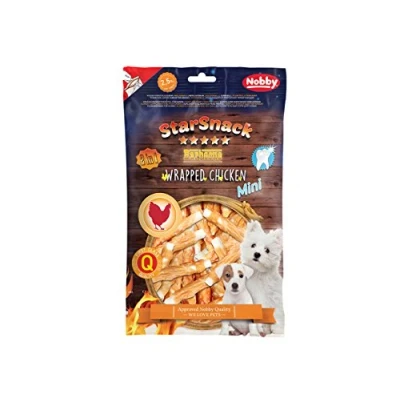 Abbildung von Nobby STARSNACK Barbecue Wrapped Chicken für alle Hunde, 1 Tüte (1 x 113 g)