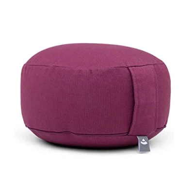 Abbildung von Meditationskissen RONDO BASIC aubergine. Dinkelfüllung