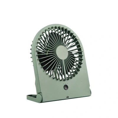 Abbildung von Reality Leuchten Tisch Ventilator Breezy R044 49, Kunststoff Pistaziengrün, 2 Watt, Akku Betrieb, USB C, 3 Stufen