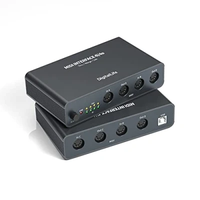 Abbildung von DigitalLife 4In/4Out USB MIDI Interface Box with Mode, Thru 2i/4o Merge