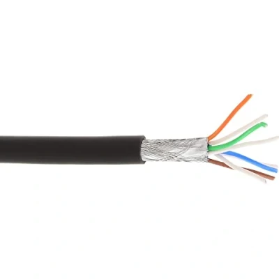 Abbildung von InLine 76899R Patchkabel, S/FTP (PiMf), Cat.6A, 500MHz, halogenfrei, Kupfer, rot, 100m
