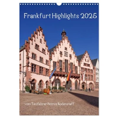 Abbildung von Frankfurt Highlights (Wandkalender 2025 DIN A3 hoch), CALVENDO Monatskalender