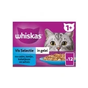 Abbildung von Fish Selection in Gelee Mahlzeitentüten Multipack 12x85g Tiernahrung II Whiskas