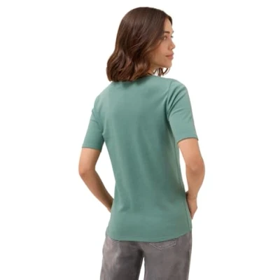 Abbildung von CECIL Damen 3116304 T Shirt in Unifarbe, Jewel Green, Small