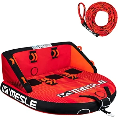 Abbildung von Funtube Formula 3 Personen Wasser Tube für Boot Jetski rot Mesle