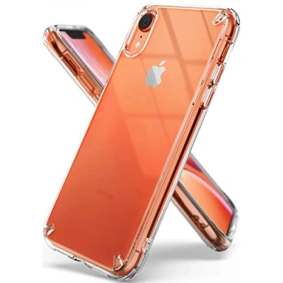 Abbildung von Ringke Fusion Kompatibel mit iPhone XR Hülle Transparent Weiche TPU Schutzhülle Clear
