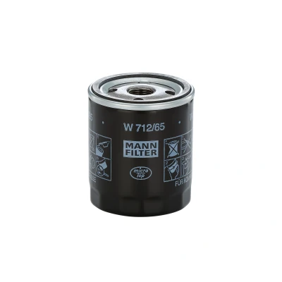 Abbildung von MANN FILTER W 712/65 Ölfilter 3/4 16 UNF 1B mit einem Rücklaufsperrventil Anschraubfilter