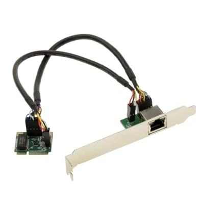 Abbildung von KALEA INFORMATIQUE Mini PCI Express Controller Karte Netzwerk 1 Port LAN GIGABIT ethernet mit Realtek RTL8111 Chipsatz