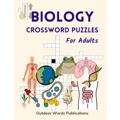 Abbildung von Biology Crossword Puzzles for Adults: Medium Level Puzzle Book Fans of Life Sciences