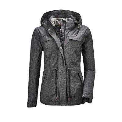 Abbildung von G.I.G.A. DX Damen Limitlos WMN Jckt A Casual Funktionsjacke Mit Abzippbarer Kapuze, Denim anthrazit, 40