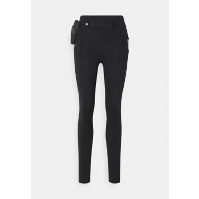 Abbildung von Nike Performance Trail Tights, Damen, Größe: Small, Black/dark smoke grey