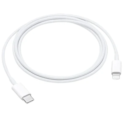 Abbildung von Apple USB C Lightning Kabel 1 Meter Weiß