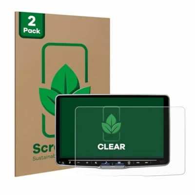 Abbildung von ScreenLeaf (2 Stück Schutzfolie für Alpine iLX F905D [nachhaltiger Displayschutz, Folie, transparent, kratzfest]