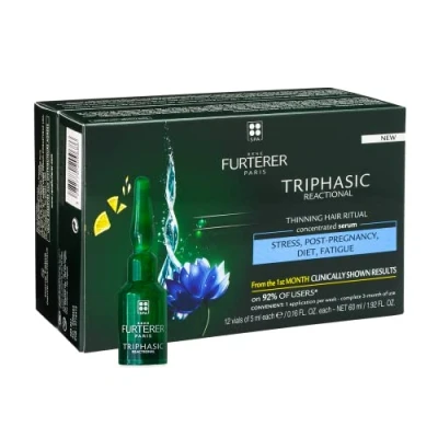 Abbildung von Rene Furterer Ampullen Triphasic Reactional Anti Hair Loss Ritual Serum 12x5ml