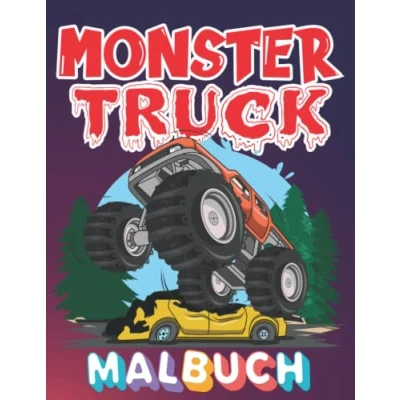 Abbildung von Monster Truck Malbuch: 50 Illustrationen Designs zum Ausmalen (für Kinder jeden Alters)